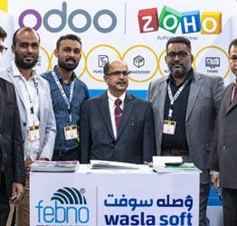 Ausaf Sayeed, Indian Ambassador to Saudi Arabia, visited Febno Booth at LEAP22